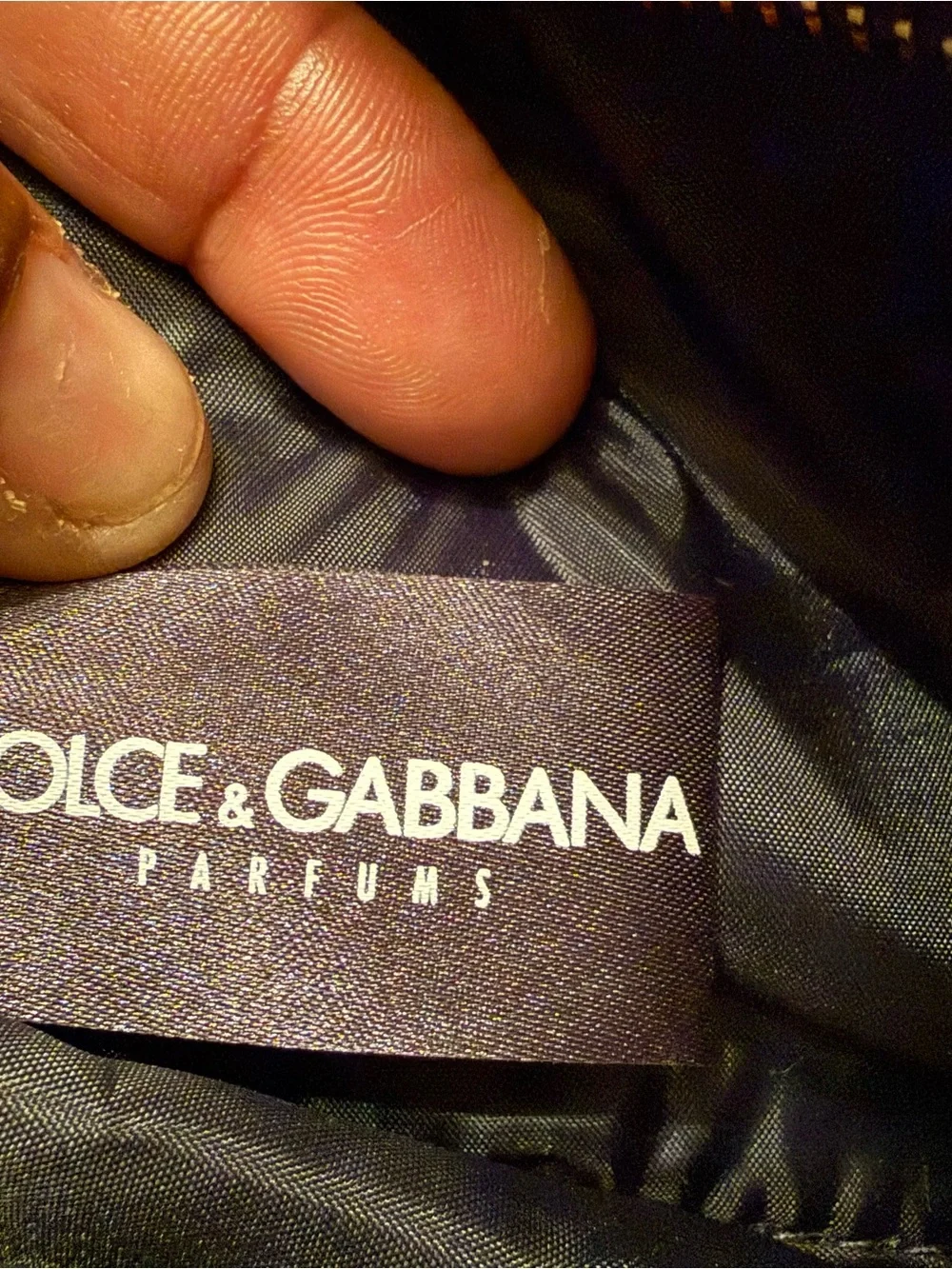 Dolce & Gabbana Navy and Gold The One Gentleman Travel Bag